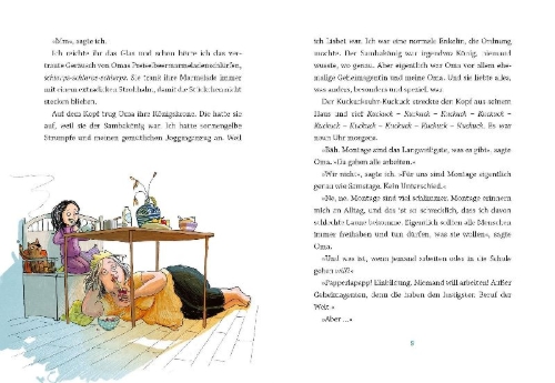 Buchcover und Innenansicht für das Buch: LISBET OCH SAMBAKUNGEN