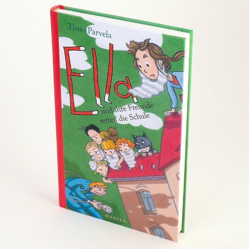 Buchcover und Innenansicht für das Buch: Ella ja kaverit salaisessa palveluksessa
