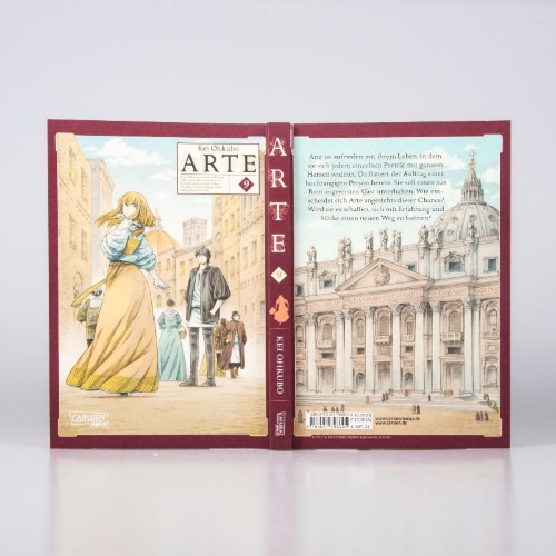 Buchcover und Innenansicht für das Buch: Arte