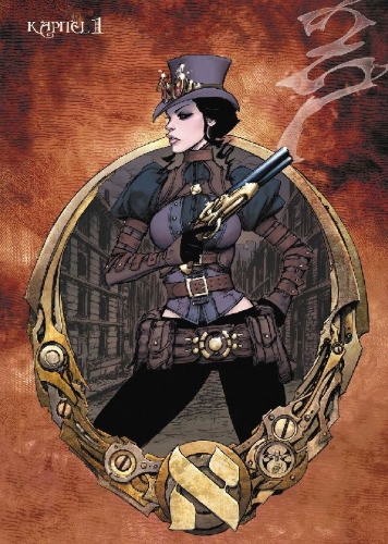Buchcover und Innenansicht für das Buch: Lady Mechanika Collector's Edition 3