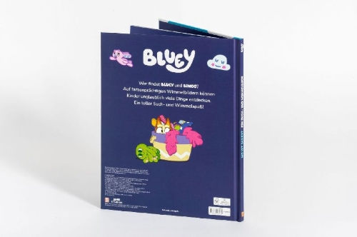 Buchcover und Innenansicht für das Buch: Where is Bluey? A Search-and-Find-Book