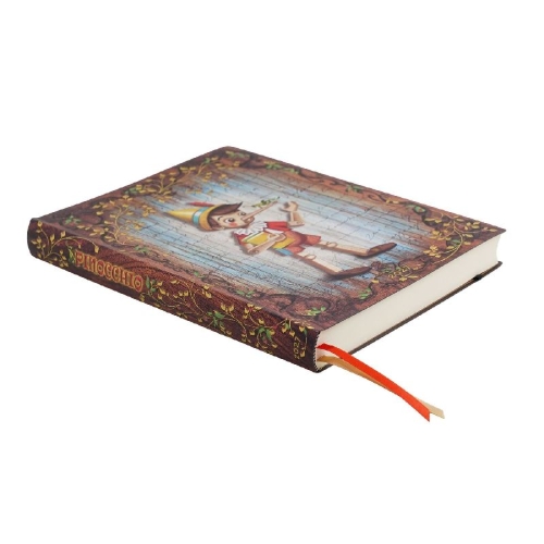 Buchcover und Innenansicht für das Buch: 12-Monatskalender 2027 Carlo Collodi, Pinocchio Ultra Tagesüberblick