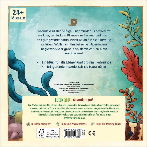 Buchcover und Innenansicht für das Buch: Mein erstes Naturbuch - Der Biber