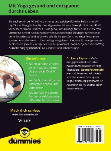 Buchcover und Innenansicht für das Buch: Yoga für Dummies