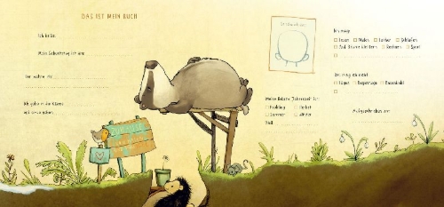 Buchcover und Innenansicht für das Buch: Mein Freundebuch
