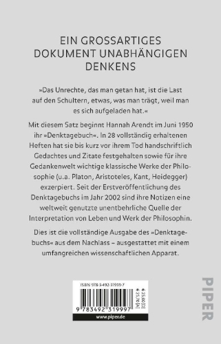 Buchcover und Innenansicht für das Buch: Denktagebuch