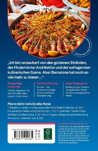 Buchcover und Innenansicht für das Buch: LONELY PLANET Reiseführer Barcelona