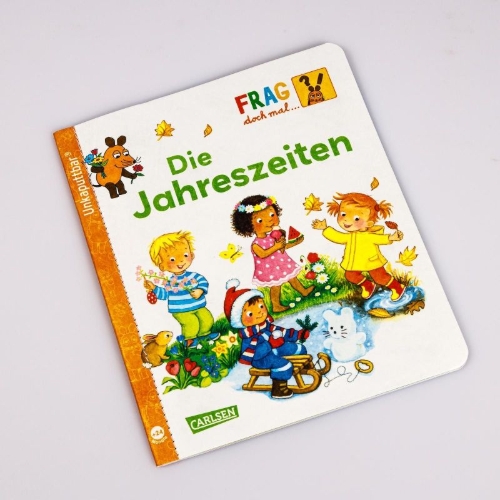 Buchcover und Innenansicht für das Buch: Unkaputtbar: Frag doch mal die Maus: Die Jahreszeiten