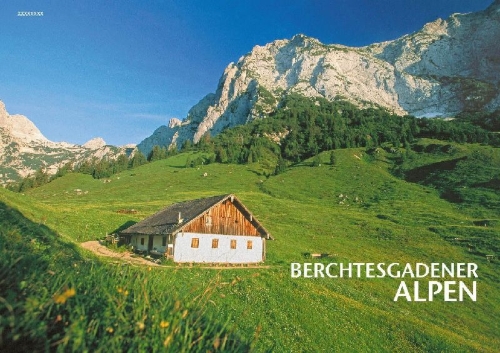 Buchcover und Innenansicht für das Buch: 50 entspannte Wandertouren in den Bayerischen Alpen