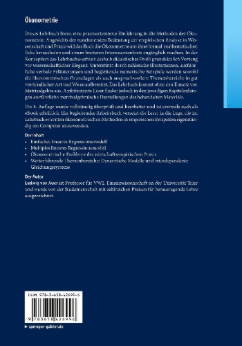 Buchcover und Innenansicht für das Buch: Ökonometrie