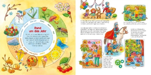 Buchcover und Innenansicht für das Buch: BOOKii® WAS IST WAS Kindergarten Entdecke die Zeit!