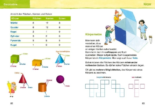Buchcover und Innenansicht für das Buch: Mathewortschatz für die Grundschule