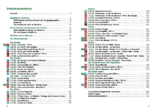 Buchcover und Innenansicht für das Buch: ROTHER Wanderführer La Réunion