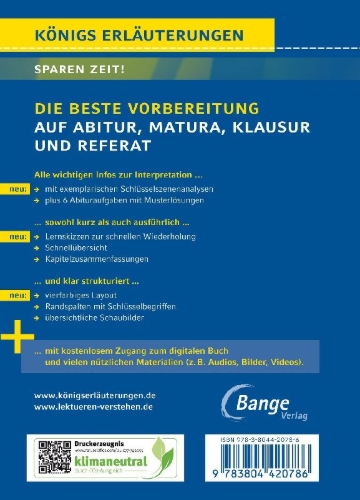 Buchcover und Innenansicht für das Buch: Tschick von Wolfgang Herrndorf - Textanalyse und Interpretation