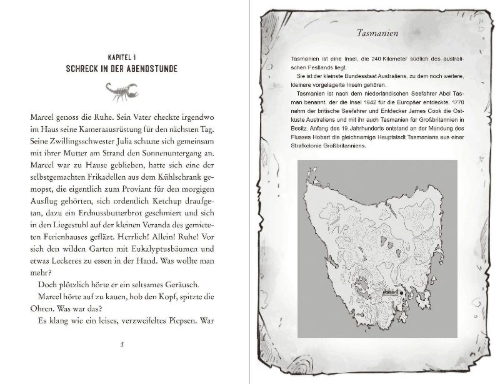 Buchcover und Innenansicht für das Buch: Dangerzone - Flucht aus der Todeshöhle