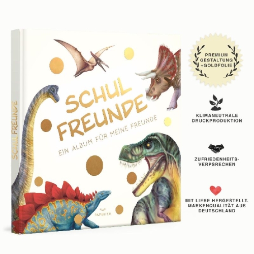 Buchcover und Innenansicht für das Buch: Schulfreunde - DINOSAURIER