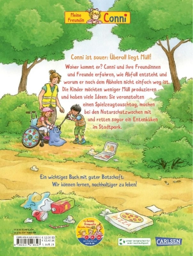 Buchcover und Innenansicht für das Buch: Conni-Bilderbücher: Conni kümmert sich um die Umwelt