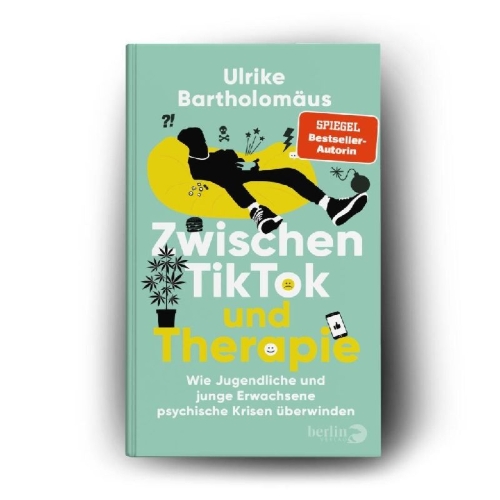 Buchcover und Innenansicht für das Buch: Zwischen TikTok und Therapie