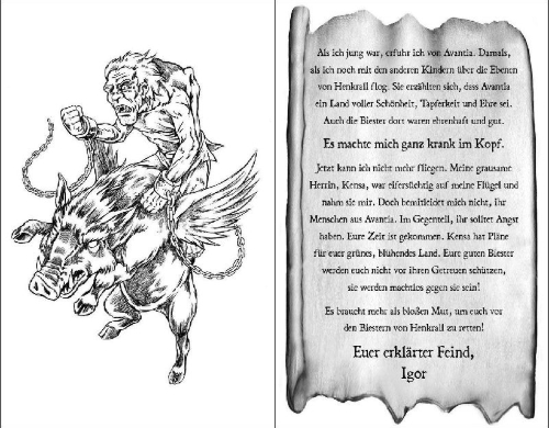 Buchcover und Innenansicht für das Buch: Tauron the Pounding Fury