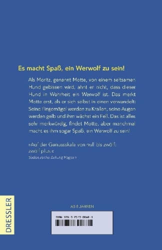 Buchcover und Innenansicht für das Buch: Kleiner Werwolf