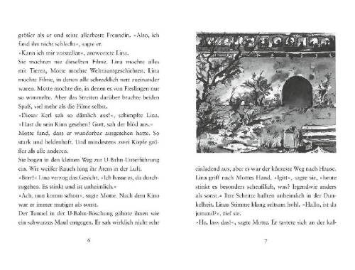 Buchcover und Innenansicht für das Buch: Kleiner Werwolf