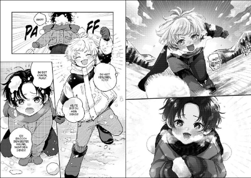 Buchcover und Innenansicht für das Buch: KONO SETSUGEN DE KIMI GA ZUTTO WARATTE IRARERU YOU NI