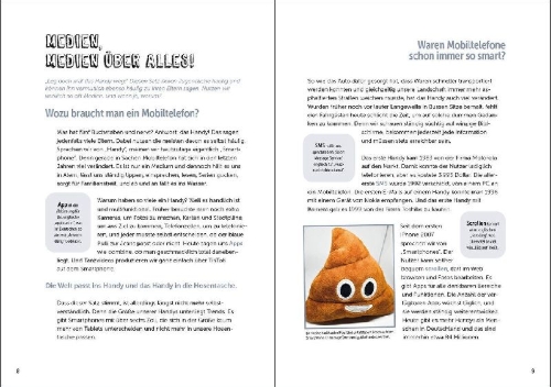 Buchcover und Innenansicht für das Buch: Einfach erklärt - Social Media - Cybermobbing - Deine Daten im Web