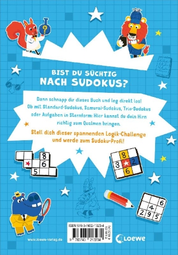 Buchcover und Innenansicht für das Buch: Sudoku Games for Clever Kids