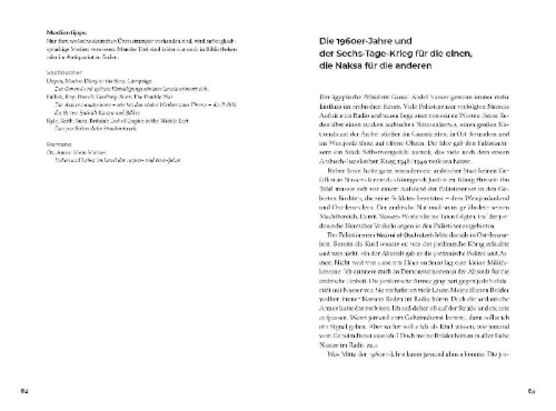 Buchcover und Innenansicht für das Buch: Die Geschichte der Israelis und Palästinenser