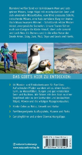 Buchcover und Innenansicht für das Buch: Naturzeit mit Kindern: Schottland