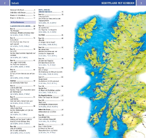 Buchcover und Innenansicht für das Buch: Naturzeit mit Kindern: Schottland