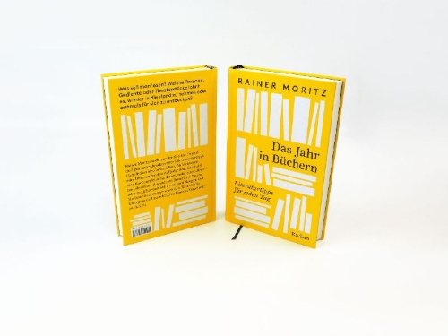 Buchcover und Innenansicht für das Buch: Das Jahr in Büchern. Literaturtipps für jeden Tag