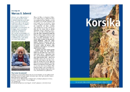 Buchcover und Innenansicht für das Buch: MICHAEL MÜLLER Reiseführer Korsika