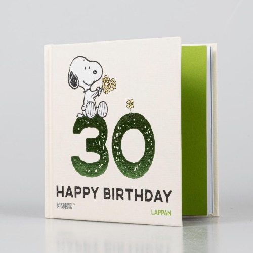 Buchcover und Innenansicht für das Buch: Peanuts Geschenkbuch: Happy Birthday zum 30. Geburtstag