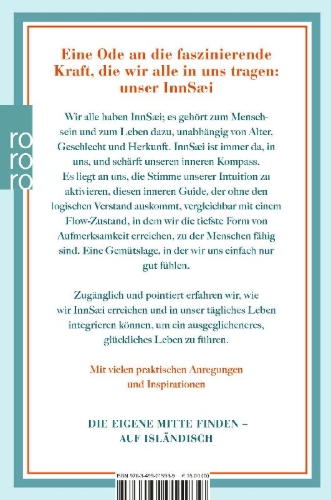 Buchcover und Innenansicht für das Buch: InnSaei: Heal, revive and reset with the Icelandic art of intuition