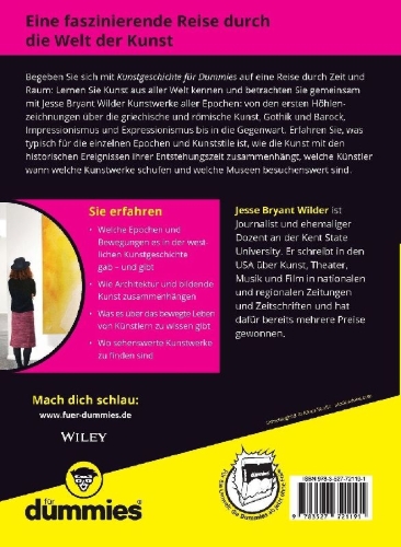 Buchcover und Innenansicht für das Buch: Kunstgeschichte für Dummies