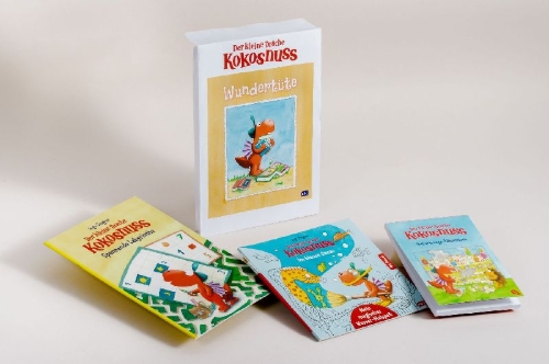 Buchcover und Innenansicht für das Buch: Der kleine Drache Kokosnuss - Wundertüte