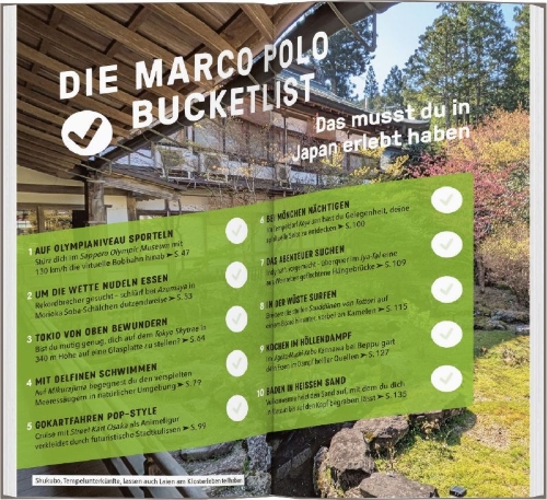 Buchcover und Innenansicht für das Buch: MARCO POLO Reiseführer Japan