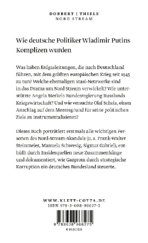 Buchcover und Innenansicht für das Buch: Nord Stream