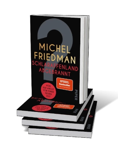 Buchcover und Innenansicht für das Buch: Schlaraffenland abgebrannt