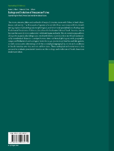Buchcover und Innenansicht für das Buch: Ecology and Evolution of Amazonian Fishes