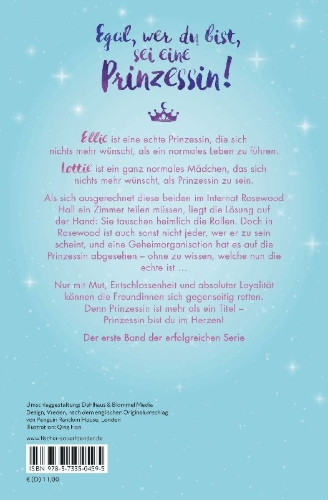 Buchcover und Innenansicht für das Buch: The Rosewood Chronicles - Undercover Princess