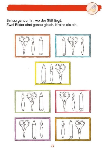 Buchcover und Innenansicht für das Buch: Mein superdicker Vorschulblock mit Rabe Linus