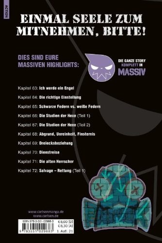 Buchcover und Innenansicht für das Buch: Soul Eater