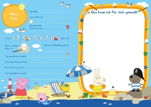 Buchcover und Innenansicht für das Buch: Peppa Pig: Meine ersten Freunde