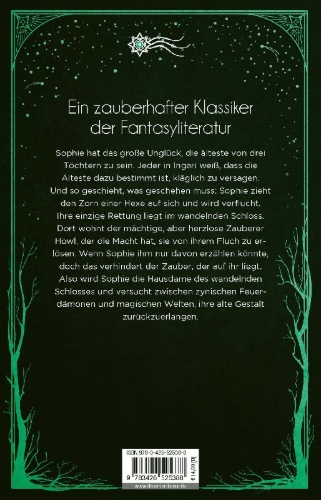 Buchcover und Innenansicht für das Buch: Howl's Moving Castle