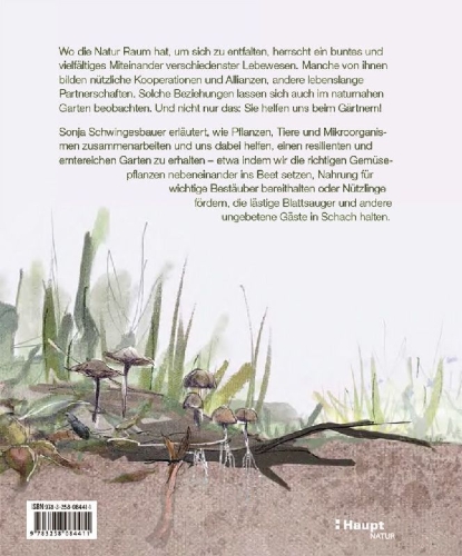 Buchcover und Innenansicht für das Buch: Von Pflanzen, die sich mögen, und Tieren, die uns helfen