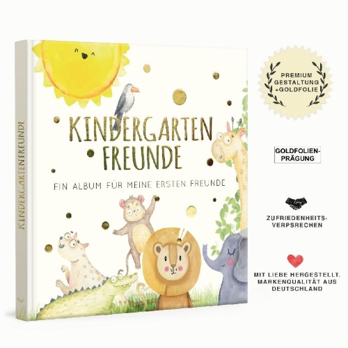 Buchcover und Innenansicht für das Buch: Kindergartenfreunde - SAFARI