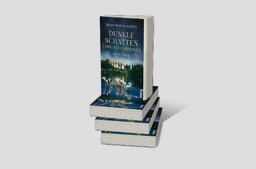 Buchcover und Innenansicht für das Buch: Dunkle Schatten über der Camargue