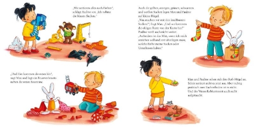 Buchcover und Innenansicht für das Buch: LESEMAUS 119: Max räumt auf